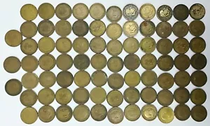80 COINS. A FRANCISCO FRANCO PESETA. SPAIN 1947.1953.1963 - Picture 1 of 1