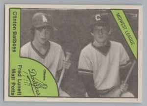 Fred Lunett & Matt Potts 1978 TCMA Clinton Dodgers - Picture 1 of 2