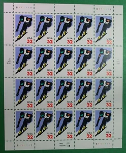 3180  US    Alpine Skiing   Never Hinged Sheet  issued year 1998 - Picture 1 of 2