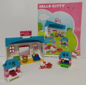 Juego de bloques de construcción Hello Kitty Mega Bloks Fruit Market incompleto con instrucciones - Imagen 1 de 9