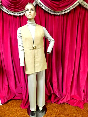 Vintage PSI Suede Vest W/ Pants and Shirt 1970's 30" Waist MCM ) - Image 1 of 4