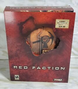 Red Faction PC Video Game By THQ 2001 Big Box NO GAME DISK INCLUDED FAST SHIP