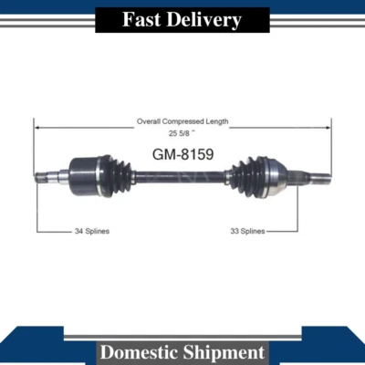Junta de eje CV delantera derecha para Pontiac Montana tracción delantera 3,5 L 2009 2008 2007 2006 2005 Foto 1 de 3