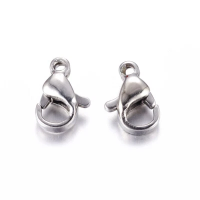 100x Parrot Trigger Clasp Stainless Steel Lobster Claw Clasps for Keychain DIY - Image 1 of 2