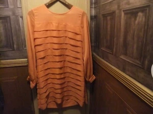 Size 12 Fantastic Top Peach Colour from Top Shop 50cm across front - Picture 1 of 11