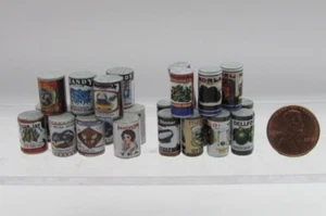 Dollhouse Miniature Kitchen Country Store Canned Food Set of 24 H2278 - Picture 1 of 2