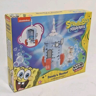 Bob Esponja Pantalones Cuadrados Sandys Rocket Snap & Switch Conjunto de Construcción Nuevo Sellado Foto 1 de 4