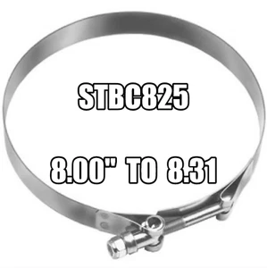 Abrazadera de manguera de perno en T de acero inoxidable DIXON 8-1/4 pulgadas - STBC825 - Imagen 1 de 2