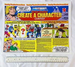 1985 Masters Of The Universe He-Man Sunday Comics Flyer Create A Character - Picture 1 of 1