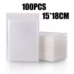 10-100PCS Bubble Mailers Wholesale White Padded Envelope for Packaging Mailing G - Picture 1 of 33
