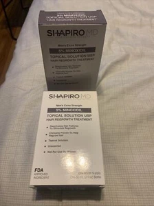 Shapiro - Minoxidil 5% Topical Solution for Men Hair Regrowth (2 Bottles) - Picture 1 of 1