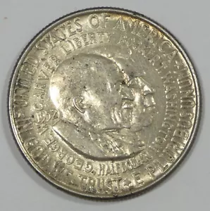 1952 Washington/Carver Commemorative Silver 50c ALMOST UNCIRCULATED - Picture 1 of 4