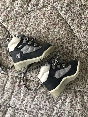 Botas de Senderismo Baby Timberland Talla 4.5 Cuero Genuino Gris Foto 1 de 4