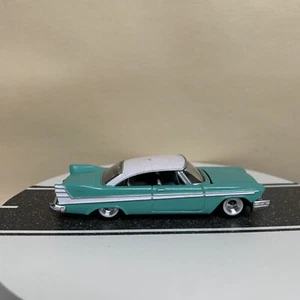 Racing Champions Mint 1957 Plymouth Fury 2-Door Hardtop Aqua Green & White 1:64 - Picture 1 of 15