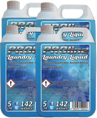 Premium Bio Laundry Liquid  Washing Liquid Detergent 4x5ltr (568 WASHES)  - Image 1 of 2