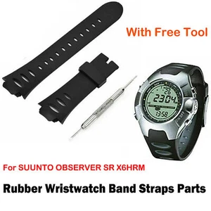 Cinturino di ricambio per orologio SS0S4723000 per SUUNTO OBSERVER SR X6HRM cinturino in gomma - Foto 1 di 5