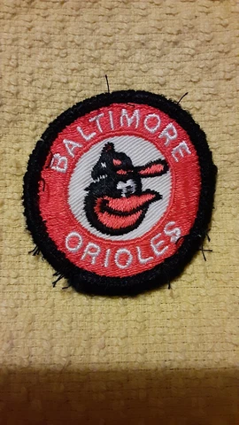 MLB Baltimore Orioles Patch Vintage Old  Baseball Mascot Sew on Patch Cover
