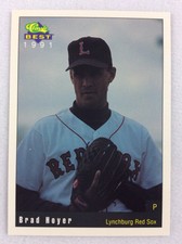 1991 Lynchburg Red Sox-Classic BEST Minor League Baseball Card-Brad Hoyer