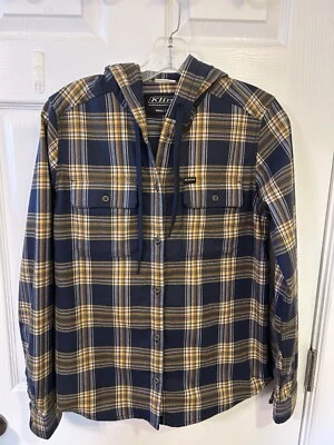 Sudadera con Capucha de Franela Peso Medio KLIM Ginny Mountain - Para Mujer Mediana-Azul/Marrón Pequeña Foto 1 de 4