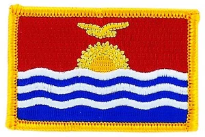 FLAGGE PATCH KIRIBATI BÜGELBILD KLEBER BESTICKT - Bild 1 von 1