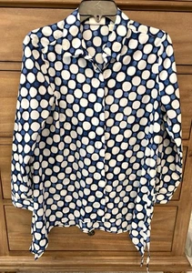Chico’s Top Polka Dot Sz 0 EUC - Picture 1 of 6