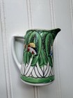 Bok Choy Famille Verte Small Pitcher Hand Painted Chinese Butterflies