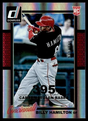Panini Donruss 395 2014 bases robadas Billy Hamilton RC 372/395 #281 Foto 1 de 2