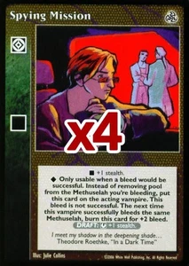 Lot of 4 cards: Spying Mission [Third set] - VTES card - Foto 1 di 2