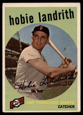 1959 Topps #422 Hobie Landrith VG/EX Very Good/Excellent Giants  - Image 1 of 2