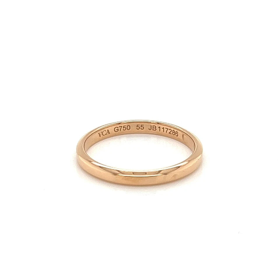 Van Cleef & Arpels Toujours 18k Rose Gold Band Ring - Size 7 - Image 1 of 3
