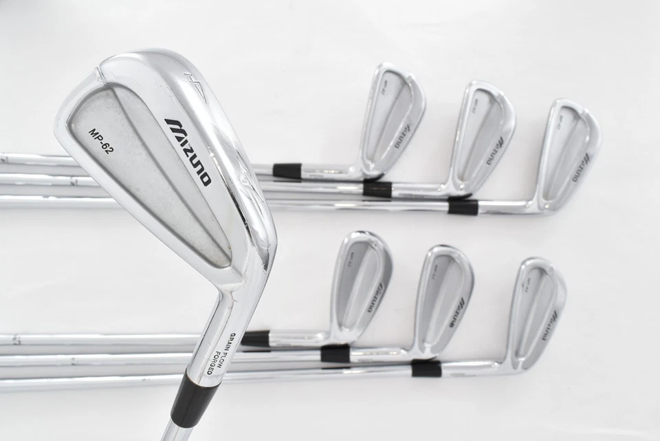 7Pcs MIZUNO MP-62 Iron set 4-5-6-7-8-9-P PW RH GS95 R300 Stiff Irons golf Club - Image 1 of 4