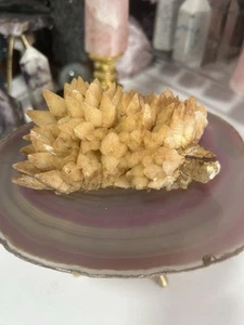 Orange Dog Tooth Calcite Cluster 486g - Picture 1 of 9