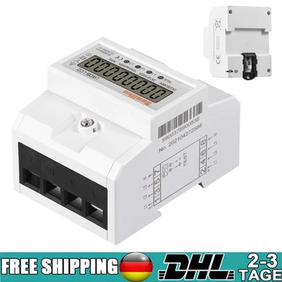 SEAILKA Geeicht MeterWechsel Stromzähler Drehstromzähler Zwischenzähler DIN 3-Phasen 4-D