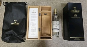 Whisky Macallan 2018 25 años - botella vacía y caja de madera - Imagen 1 de 4