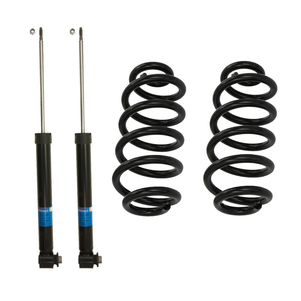 Sachs Rear Shock Absorbers & Lesjofors Coil Springs Kit for Audi A6 Quattro 3.2L - Image 1 of 1