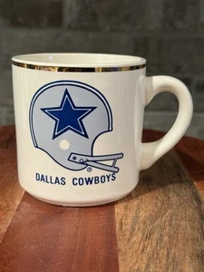 Vintage Dallas Cowboys NFL Football Team Logo COFFEE Cup / Mug 12oz - Picture 1 of 8