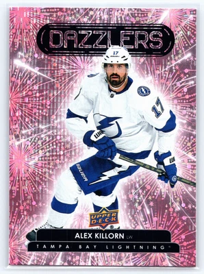 ALEX KILLORN 22/23 Upper Deck UD Dazzlers PINK SP Parallel Lightning Card #DZ-33 - Image 1 of 2