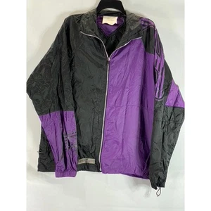 FILLING PIECES Men's Black/Purple Colorblock Zip-Up Lightweight Jacket SZ M - Picture 1 of 12