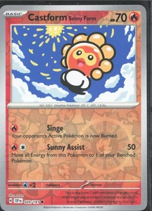 Castform Sunny Form 020/191 Sv08: Surging Sparks Reverse Holo - Picture 1 of 2
