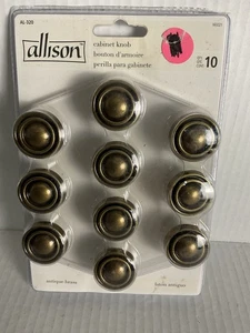 Brass Door Pull Ready to Install Gold Round Drawer Pulls Screws Vary 10 Count - Picture 1 of 7