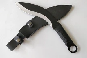 Gurkha Kukri knife Full Tang Nepal Khukuri Sharp 14' With Sheath Black 35cm - Picture 1 of 7