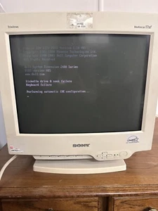 Vintage Sony Trinitron Multiscan 17sf Monitor CPD-17sf1 - Picture 1 of 4