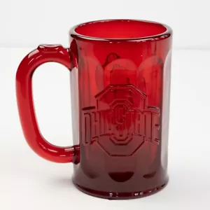 New Mosser Ruby Glass - Ohio State/Brutus OSU College football Stein Mug - Picture 1 of 12