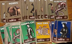 LOTTO ADESIVI SPETTROMATICI UPPER DECK MARVEL SHANG-CHI 2023 (47) DIFF CON ORO - Foto 1 di 3
