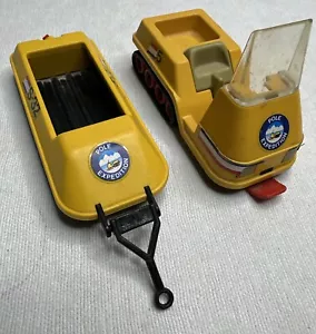 Vintage Playmobil Pole Expedition Schneemobil mit Anhänger - DEFEKT LESEN - Bild 1 von 6