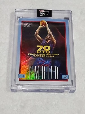 Joel Embiid - 2023-24 TOPPS NOW Basketball Card JE-1 - 70 point game - Image 1 of 4