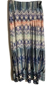 Robert Louis Gr. S Damen langer Boho Pull On Maxi Stretch Beachy bescheiden Rock - Bild 1 von 8