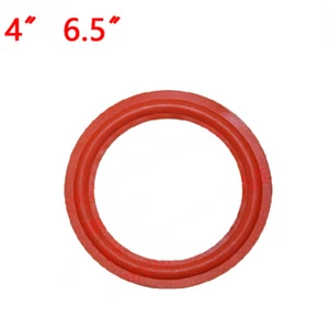 4" 6.5" Speaker Foam Edge Surround Rings For Speaker Repair SubWoofer Red - Picture 1 of 3