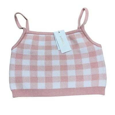 Blusa cropped L*Space feminina tamanho S Francie - Rosa super macia ($106 varejo) nova com etiquetas - Imagem 1 de 4