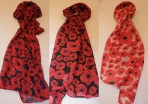 Poppy Design print Scarf - various colours - Picture 1 of 4
